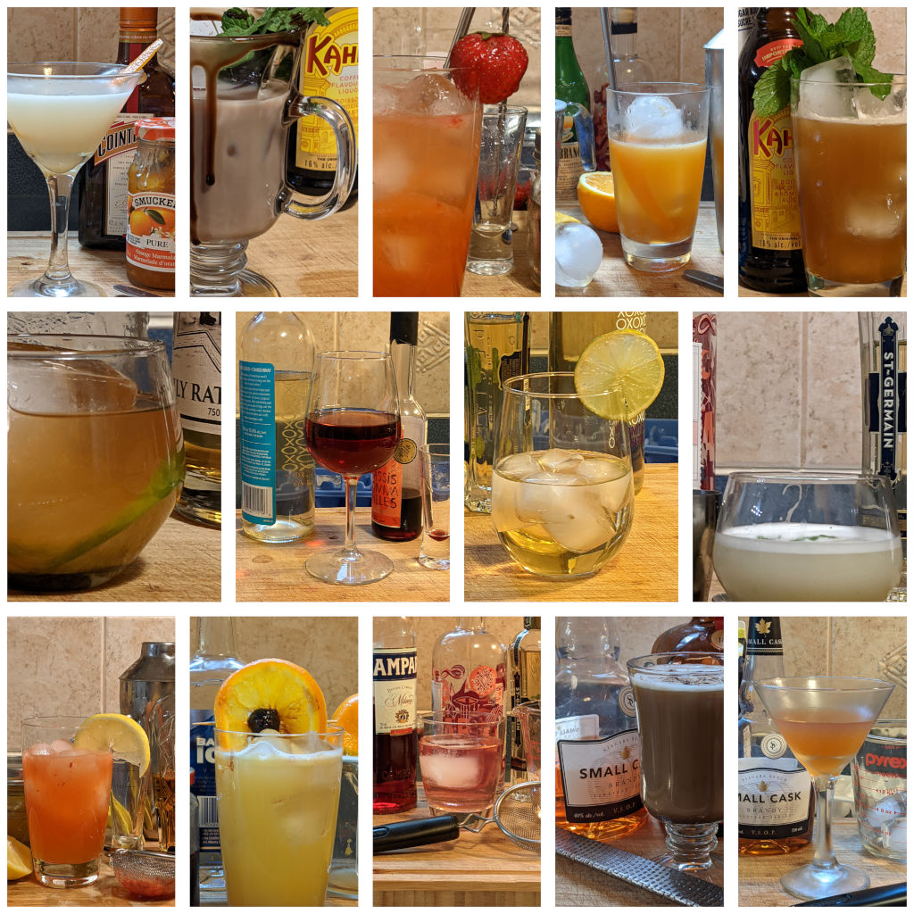 Covid cocktails 8 collage